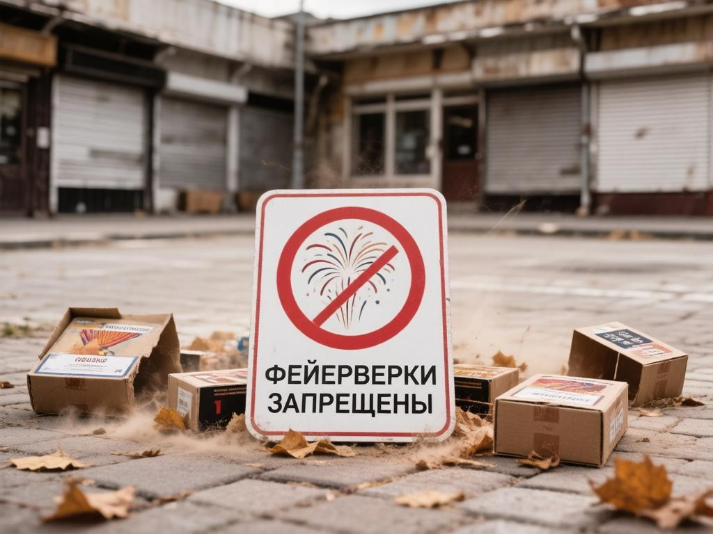 В Калужской области действует запрет на торговлю и использование пиротехнических изделий.